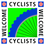 Cyclists Welcome Sign