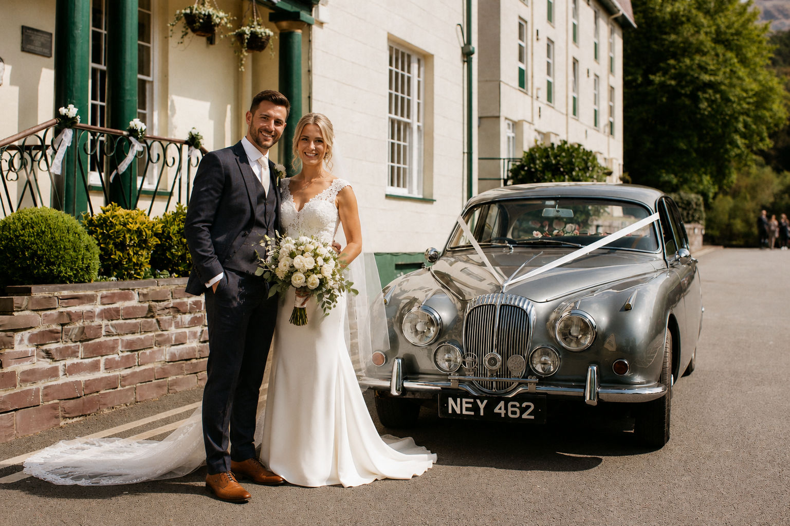 Wedding reception with guests at The Royal Victoria Hotel