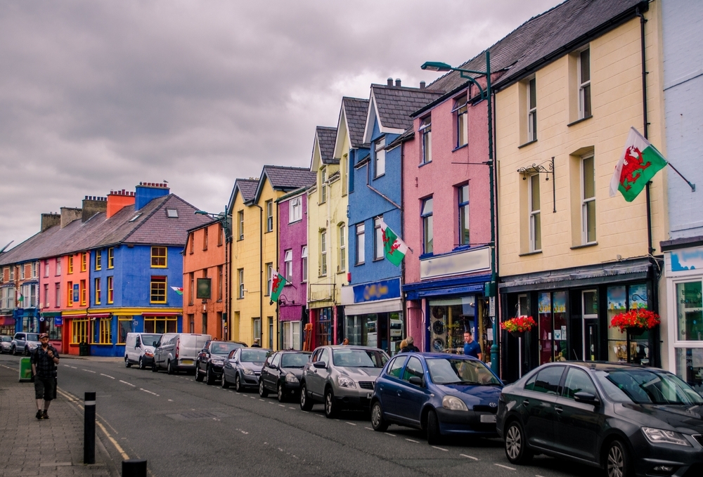 Colourful buildings in Llanberis