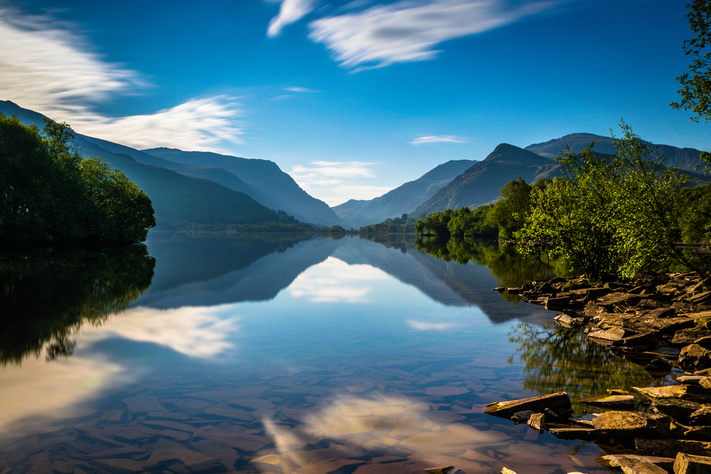 Llyn Padarn and the mountains of Eryri