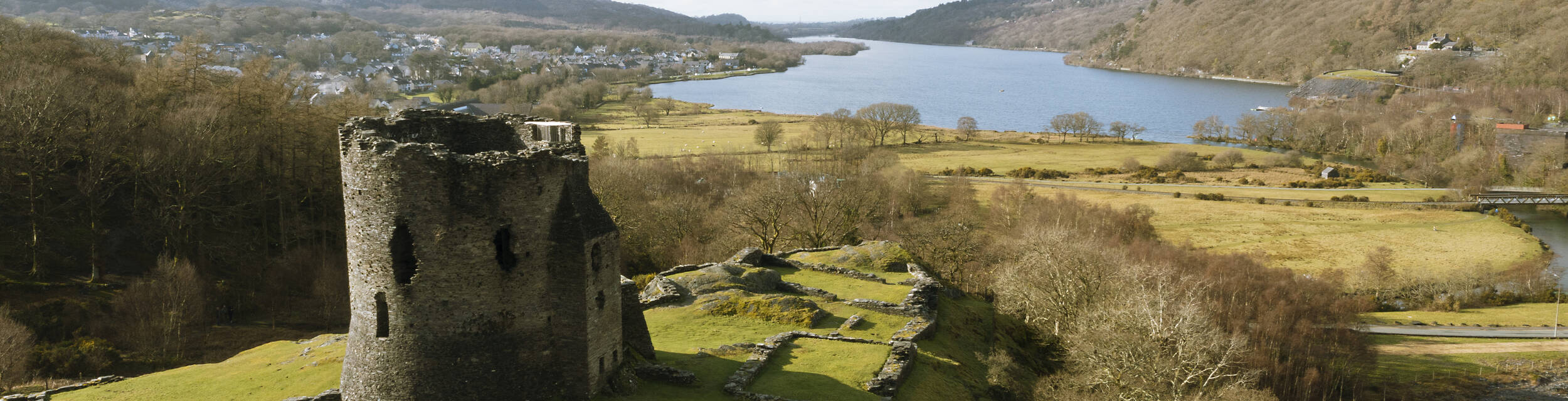 Dolbadarn Castle overlooking Llyn Padarn in Llanberis