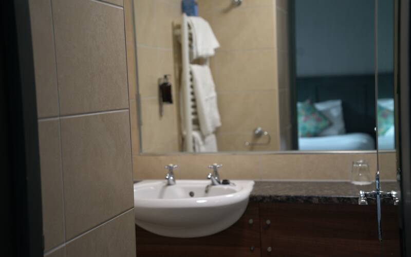 Classic room bathroom with heated towel rail